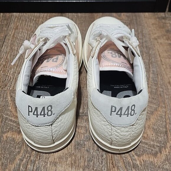 P448 Italy Fashion Sneakers Shoes Low Size 37 New - Picture 11 of 15